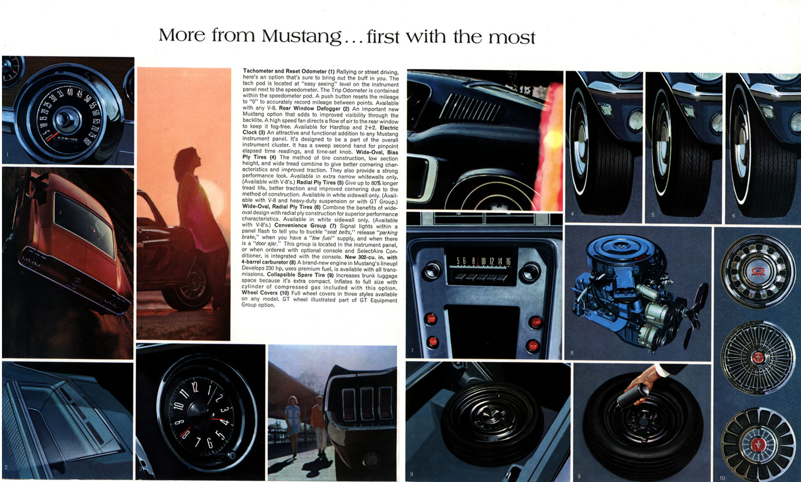 1968 Mustang Prospekt Seite 12-13